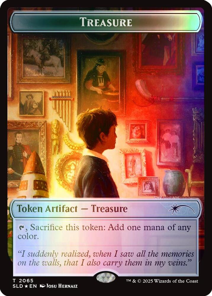 Treasure Token (Rainbow Foil) 2065 card from Secret Lair Drop Series
