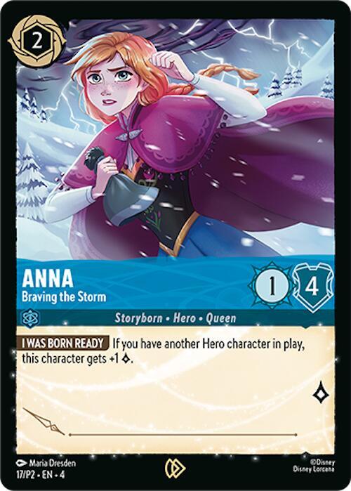 Anna - Braving the Storm 17 card from Disney Lorcana Promo Cards