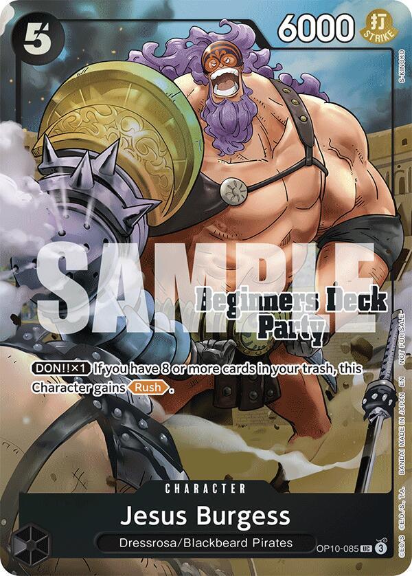 Jesus Burgess (Beginners Deck Party [ST-23] - [ST-28] Winner Pack) OP10-085 card from One Piece Promotion Cards