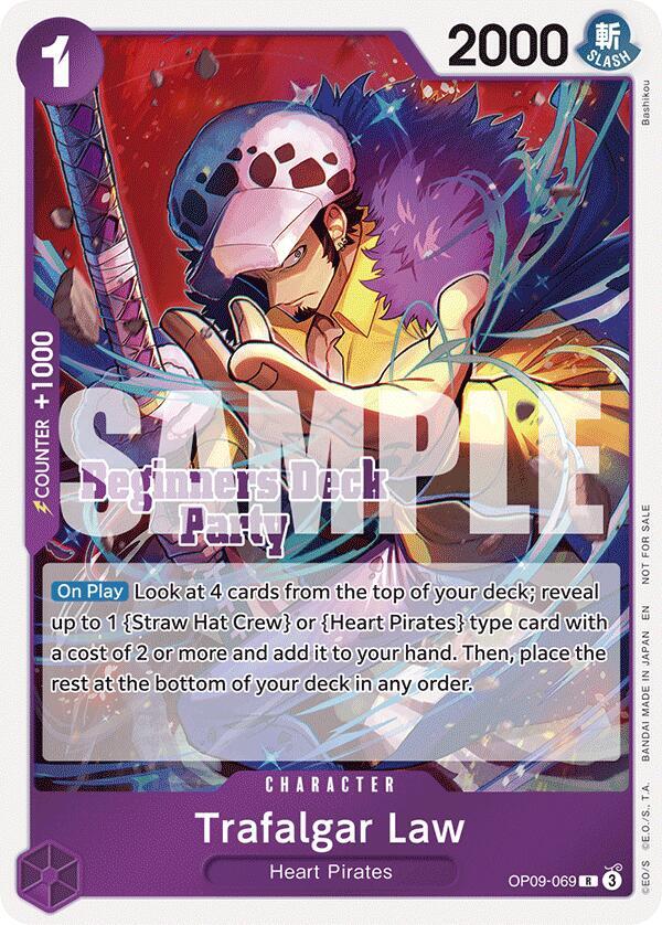 Trafalgar Law (Beginners Deck Party [ST-23] - [ST-28] Participation Pack) OP09-069 card from One Piece Promotion Cards