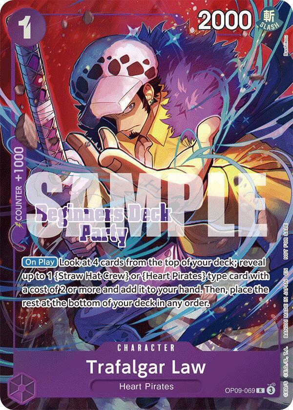 Trafalgar Law (Beginners Deck Party [ST-23] - [ST-28] Winner Pack) OP09-069 card from One Piece Promotion Cards
