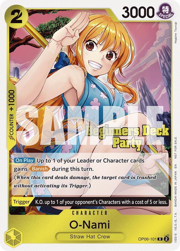 O-Nami (Beginners Deck Party [ST-23] - [ST-28] Participation Pack) OP06-101 card from One Piece Promotion Cards
