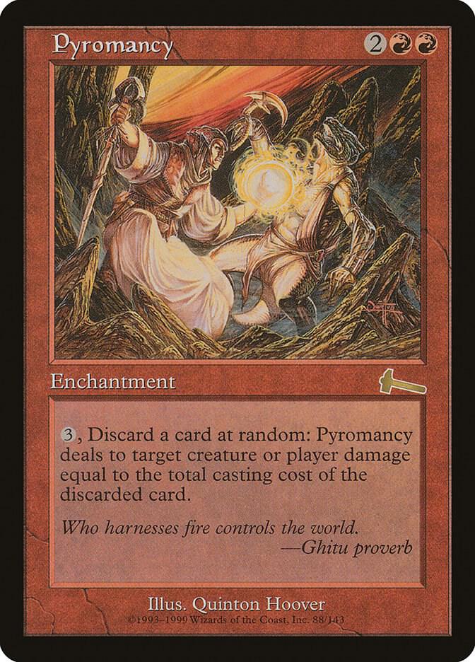 Pyromancy 88 card from Urza's Legacy