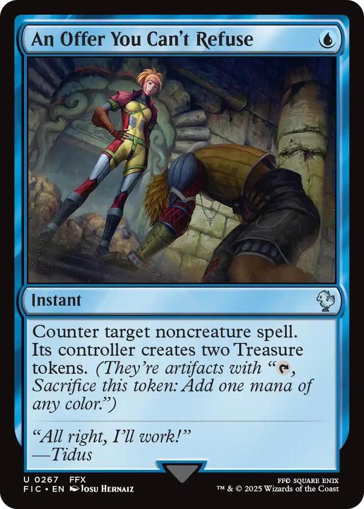 An Offer You Can't Refuse (Surge Foil) 267 card from Commander: FINAL FANTASY