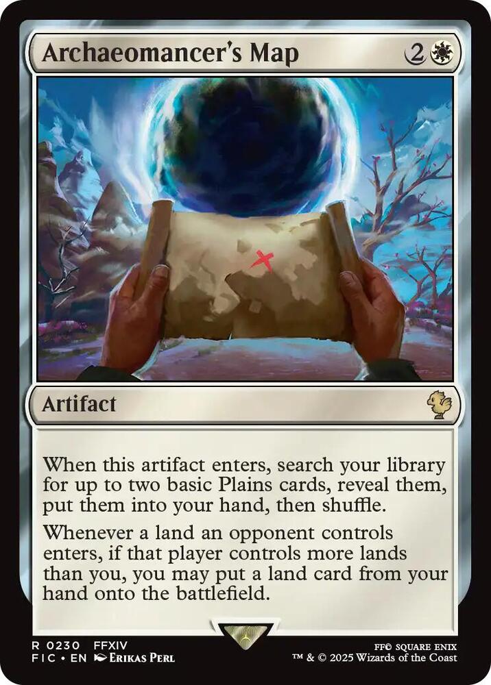 Archaeomancer's Map (Surge Foil) 230 card from Commander: FINAL FANTASY