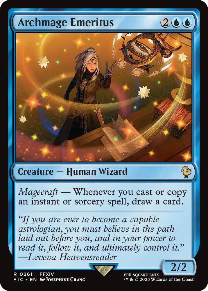 Archmage Emeritus (Surge Foil) 261 card from Commander: FINAL FANTASY