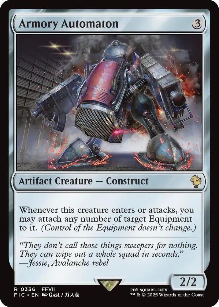 Armory Automaton (Surge Foil) 336 card from Commander: FINAL FANTASY