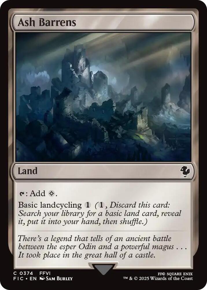 Ash Barrens (Surge Foil) 374 card from Commander: FINAL FANTASY