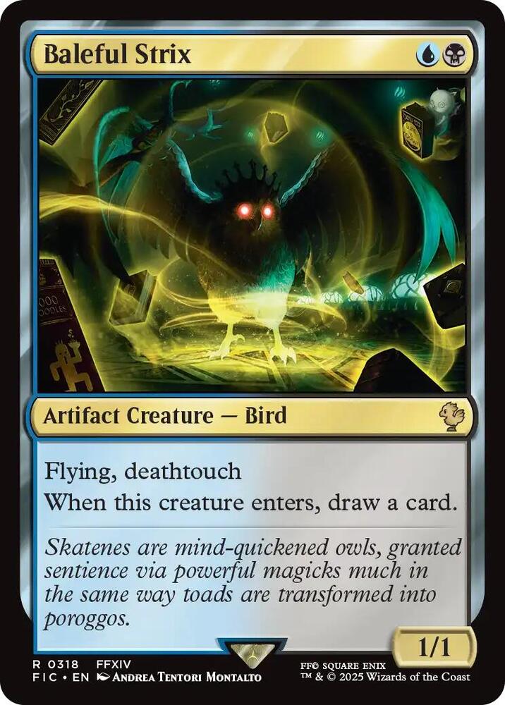Baleful Strix (Surge Foil) 318 card from Commander: FINAL FANTASY