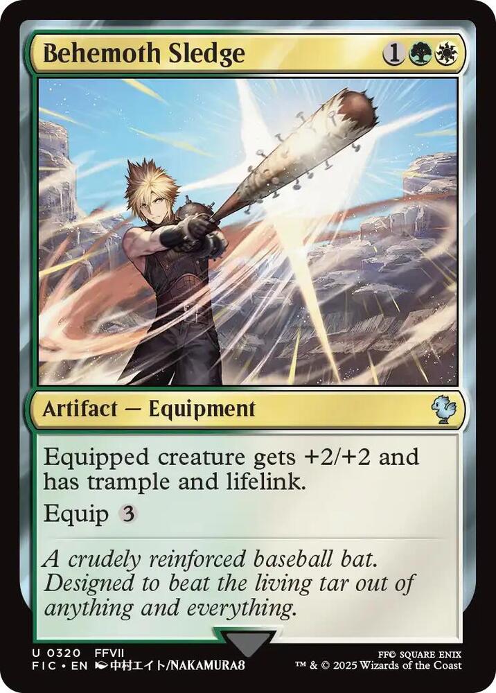 Behemoth Sledge (Surge Foil) 320 card from Commander: FINAL FANTASY