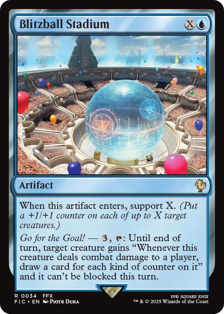 Blitzball Stadium (Surge Foil) 34 card from Commander: FINAL FANTASY