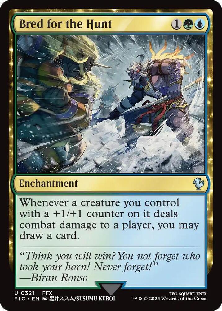 Bred for the Hunt (Surge Foil) 321 card from Commander: FINAL FANTASY