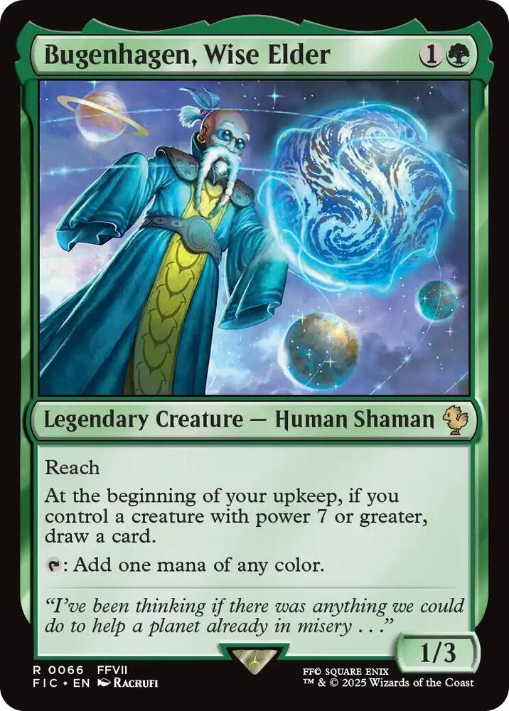 Bugenhagen, Wise Elder (Surge Foil) 66 card from Commander: FINAL FANTASY