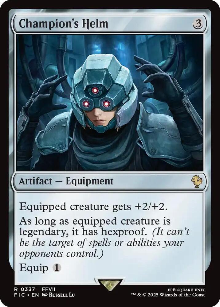 Champion's Helm (Surge Foil) 337 card from Commander: FINAL FANTASY