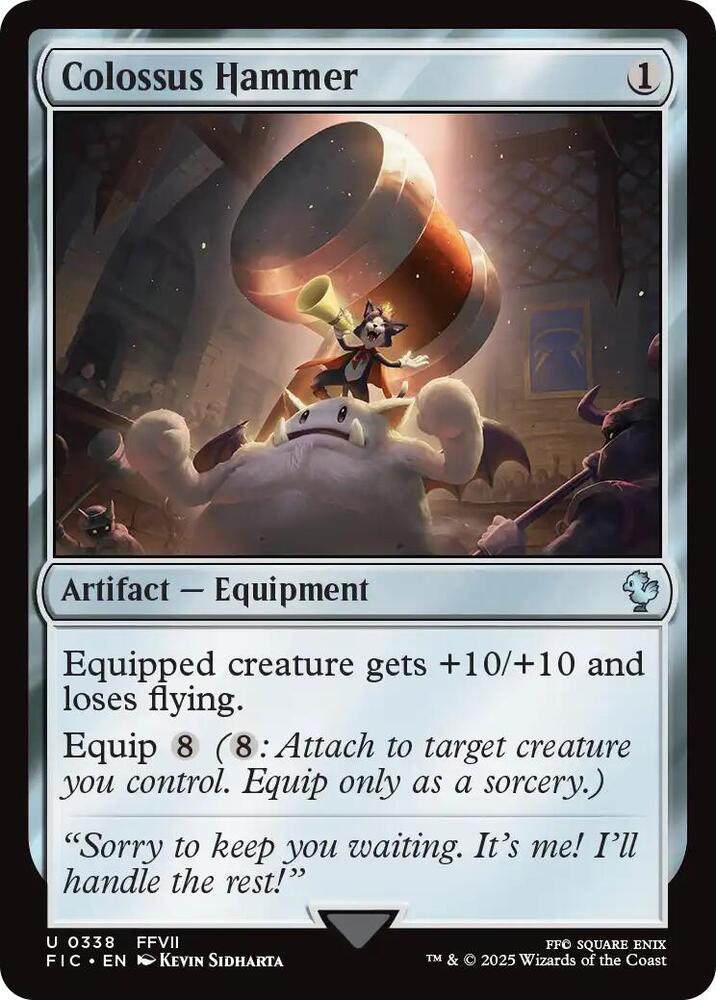 Colossus Hammer (Surge Foil) 338 card from Commander: FINAL FANTASY