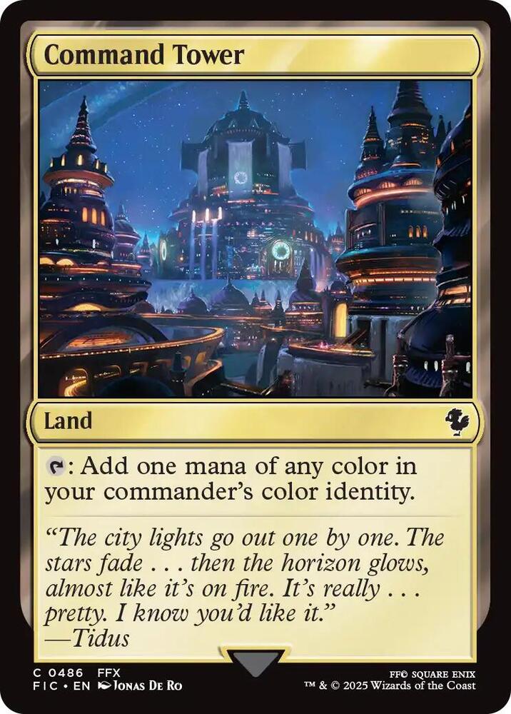 Command Tower (Surge Foil) 486 card from Commander: FINAL FANTASY