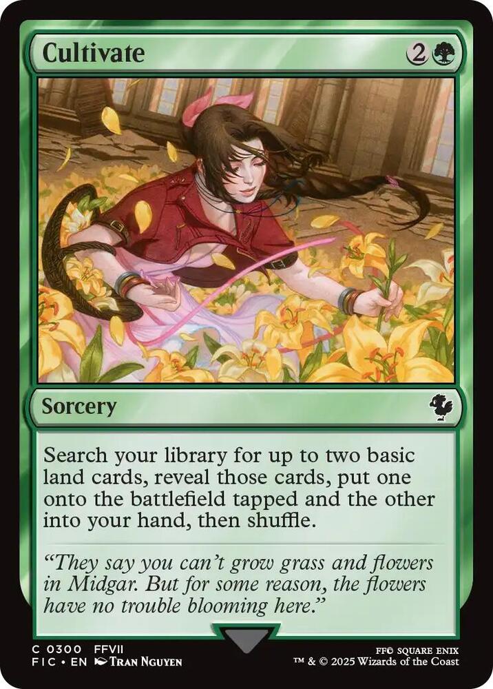 Cultivate (Surge Foil) 300 card from Commander: FINAL FANTASY