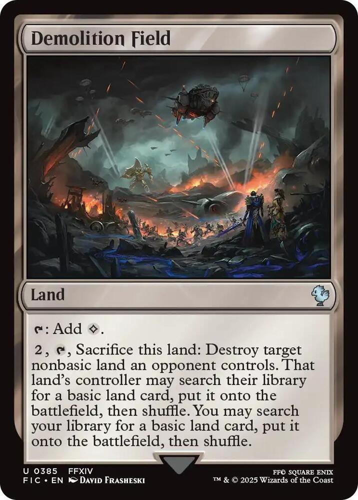 Demolition Field (Surge Foil) 385 card from Commander: FINAL FANTASY
