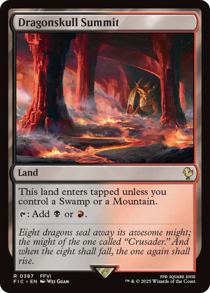 Dragonskull Summit (Surge Foil) 387 card from Commander: FINAL FANTASY