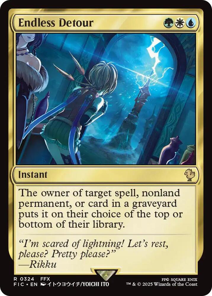 Endless Detour (Surge Foil) 324 card from Commander: FINAL FANTASY