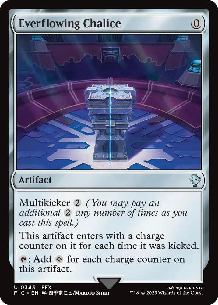 Everflowing Chalice (Surge Foil) 343 card from Commander: FINAL FANTASY