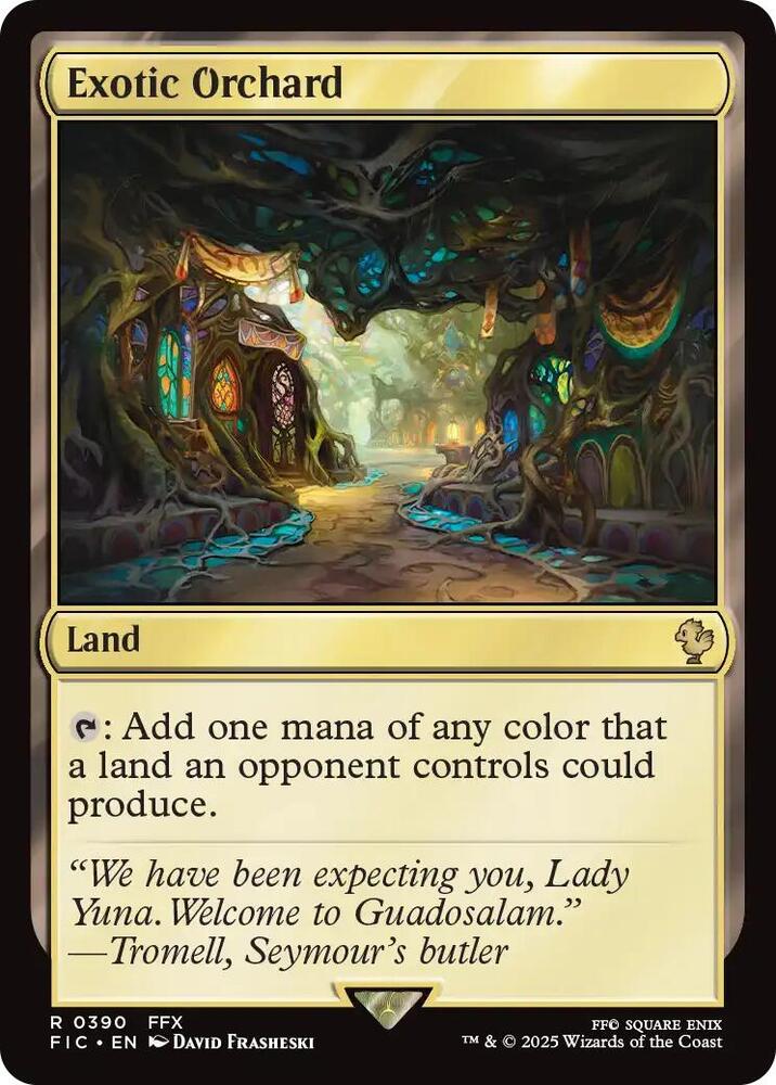 Exotic Orchard (Surge Foil) 390 card from Commander: FINAL FANTASY