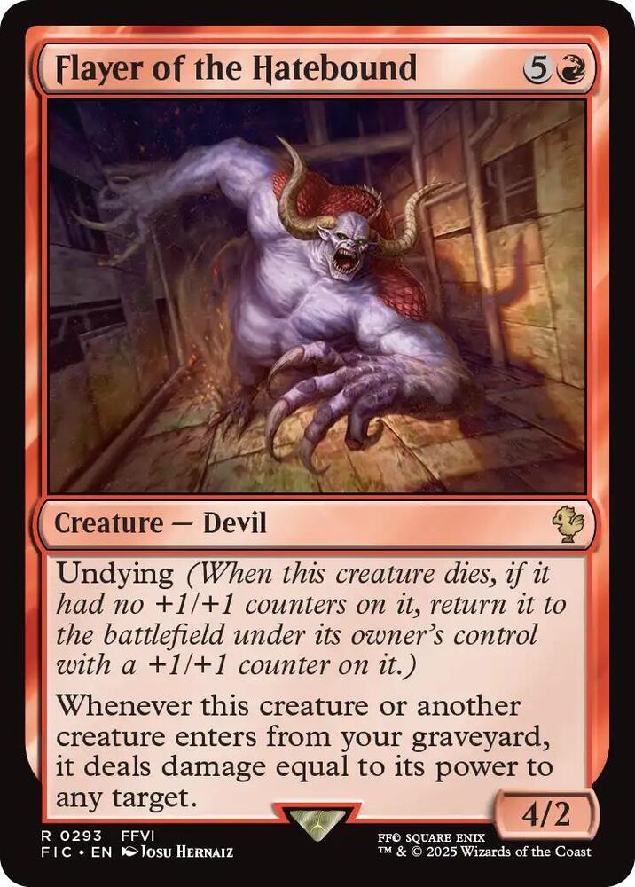 Flayer of the Hatebound (Surge Foil) 293 card from Commander: FINAL FANTASY