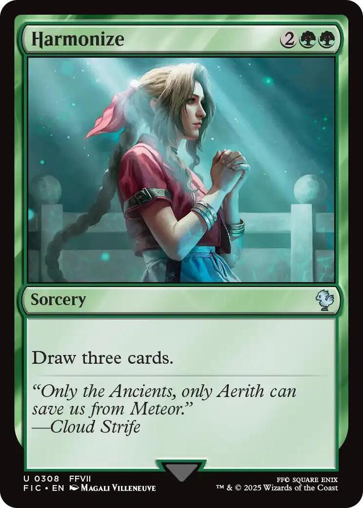 Harmonize (Surge Foil) 308 card from Commander: FINAL FANTASY