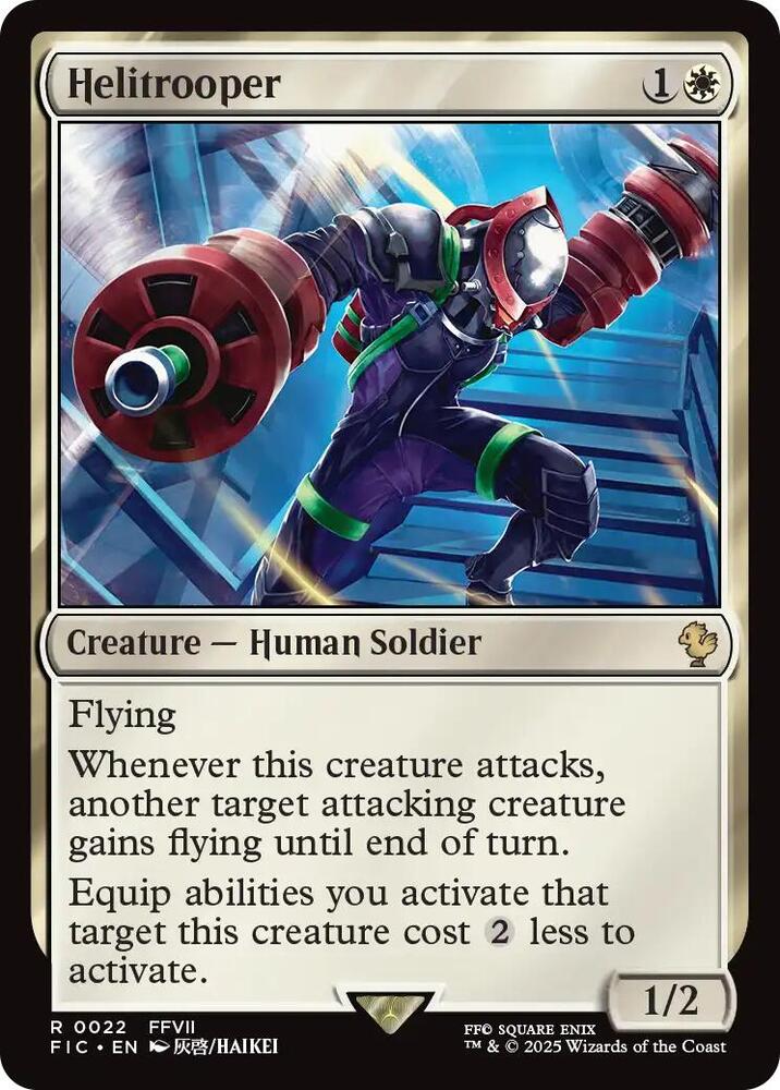 Helitrooper (Surge Foil) 22 card from Commander: FINAL FANTASY