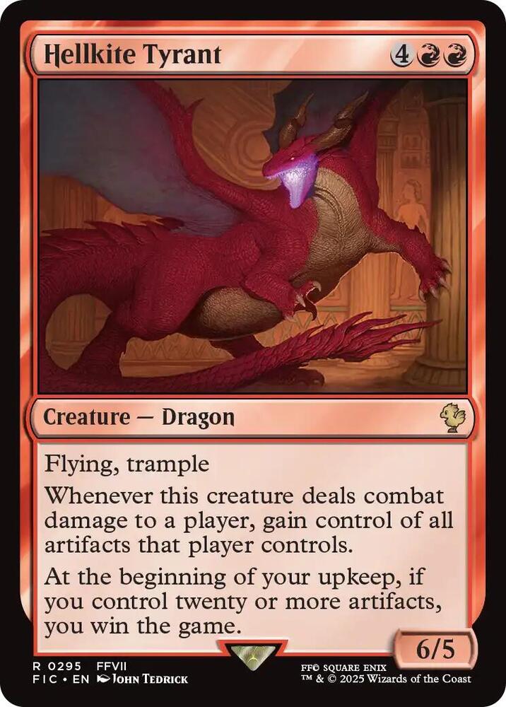 Hellkite Tyrant (Surge Foil) 295 card from Commander: FINAL FANTASY