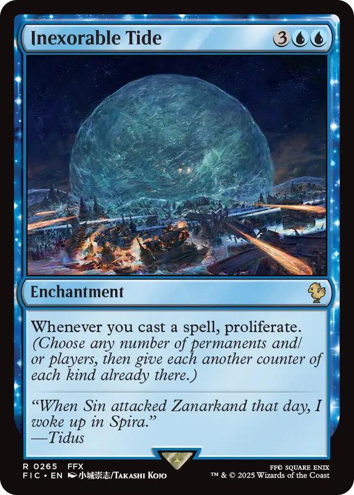 Inexorable Tide (Surge Foil) 265 card from Commander: FINAL FANTASY