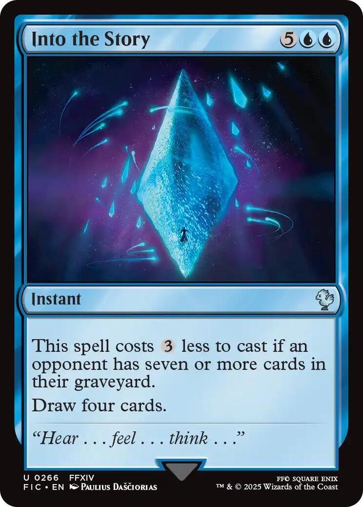 Into the Story (Surge Foil) 266 card from Commander: FINAL FANTASY