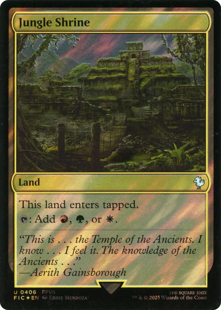 Jungle Shrine (Surge Foil) 406 card from Commander: FINAL FANTASY