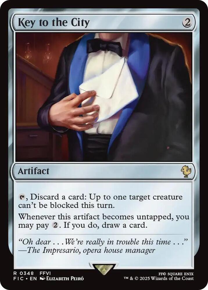 Key to the City (Surge Foil) 348 card from Commander: FINAL FANTASY