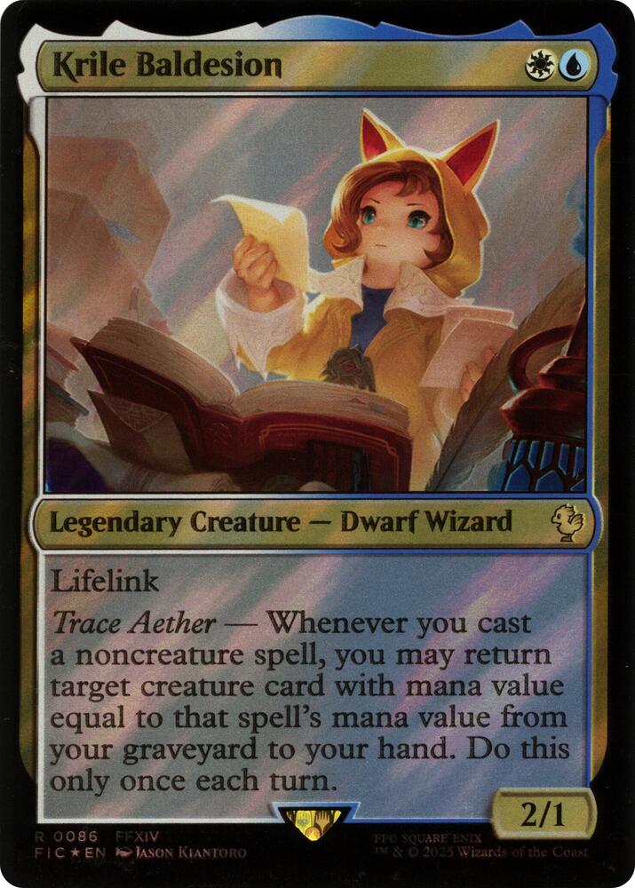 Krile Baldesion (Surge Foil) 86 card from Commander: FINAL FANTASY