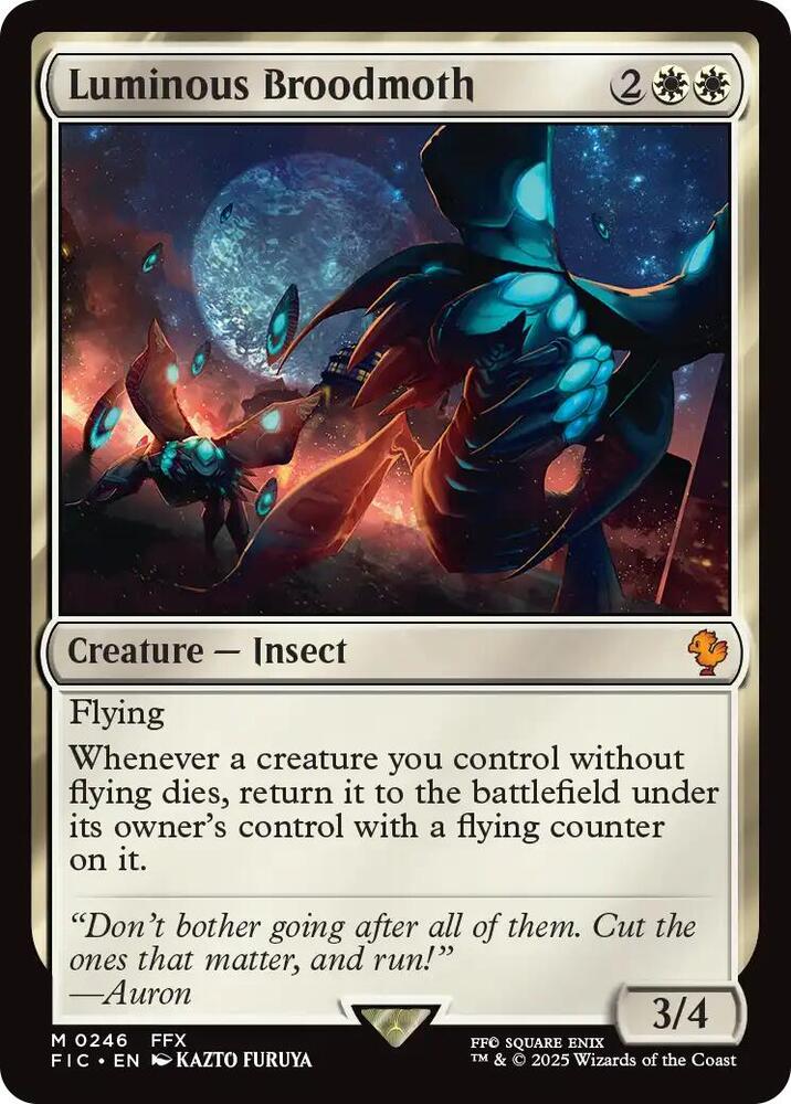 Luminous Broodmoth (Surge Foil) 246 card from Commander: FINAL FANTASY
