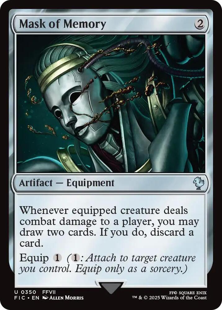 Mask of Memory (Surge Foil) 350 card from Commander: FINAL FANTASY