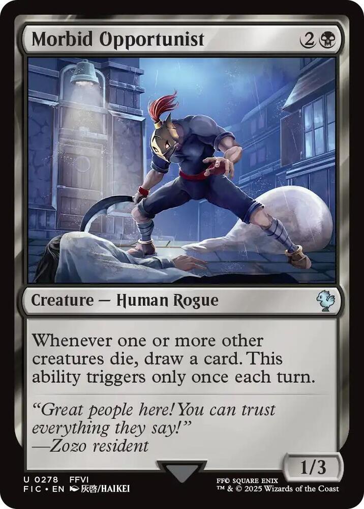 Morbid Opportunist (Surge Foil) 278 card from Commander: FINAL FANTASY