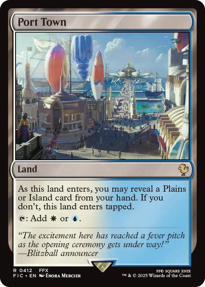 Port Town (Surge Foil) 412 card from Commander: FINAL FANTASY