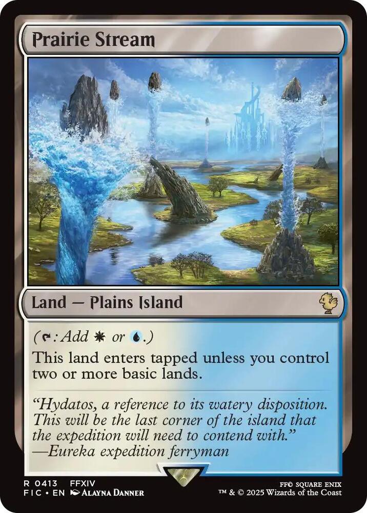 Prairie Stream (Surge Foil) 413 card from Commander: FINAL FANTASY