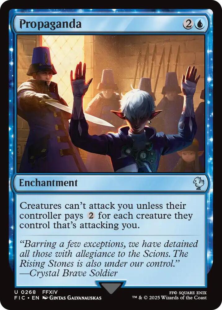 Propaganda (Surge Foil) 268 card from Commander: FINAL FANTASY