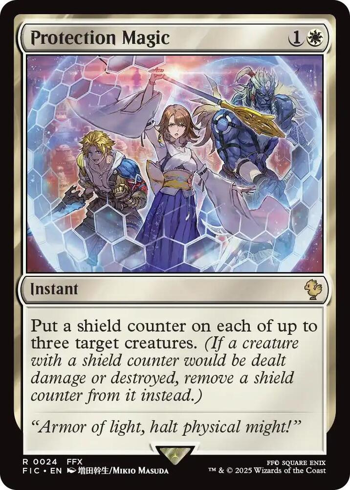 Protection Magic (Surge Foil) 24 card from Commander: FINAL FANTASY