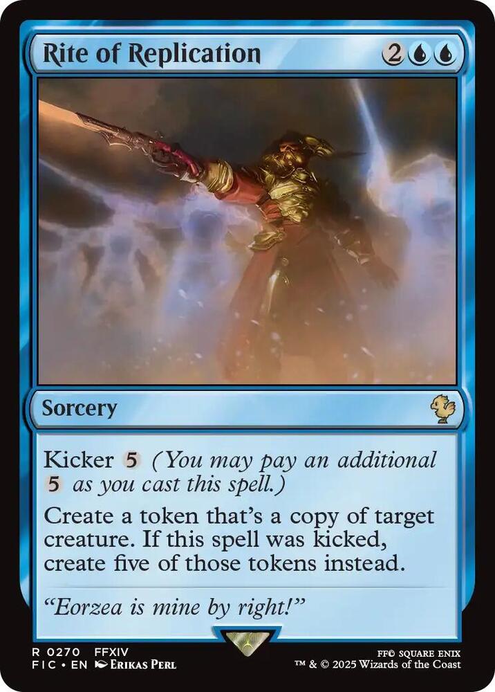Rite of Replication (Surge Foil) 270 card from Commander: FINAL FANTASY