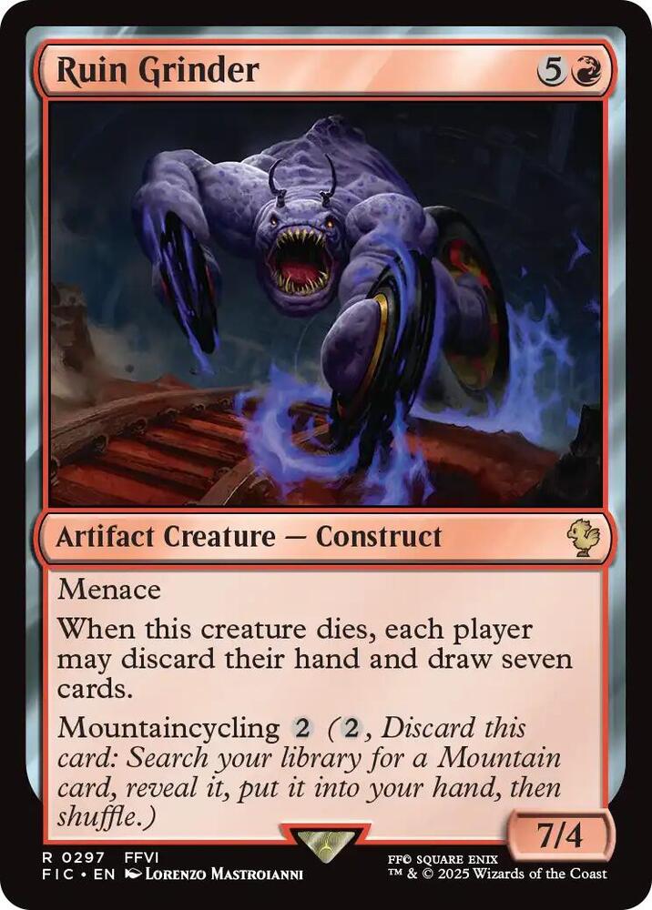 Ruin Grinder (Surge Foil) 297 card from Commander: FINAL FANTASY