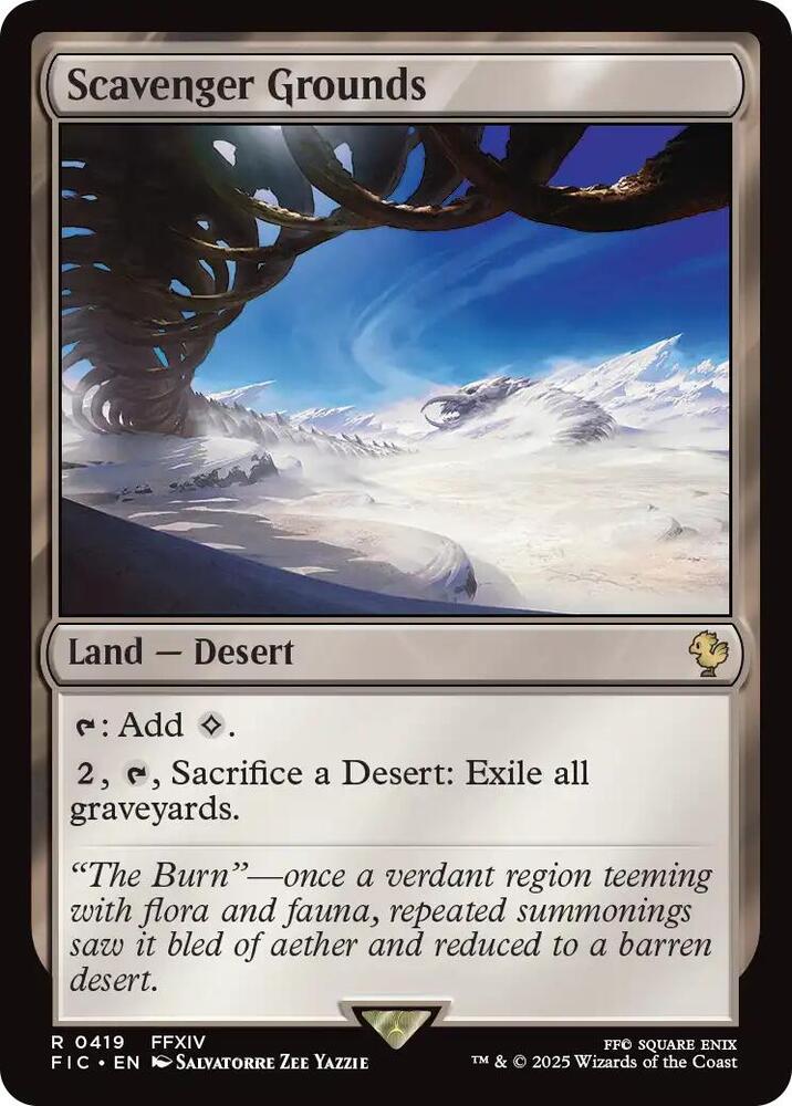 Scavenger Grounds (Surge Foil) 419 card from Commander: FINAL FANTASY