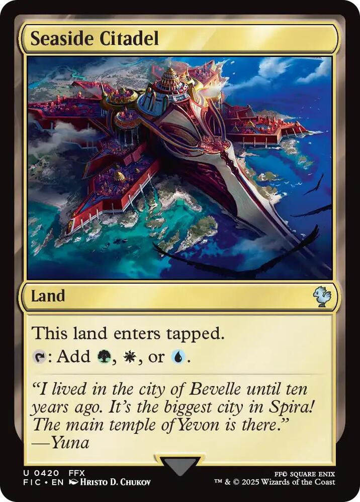 Seaside Citadel (Surge Foil) 420 card from Commander: FINAL FANTASY