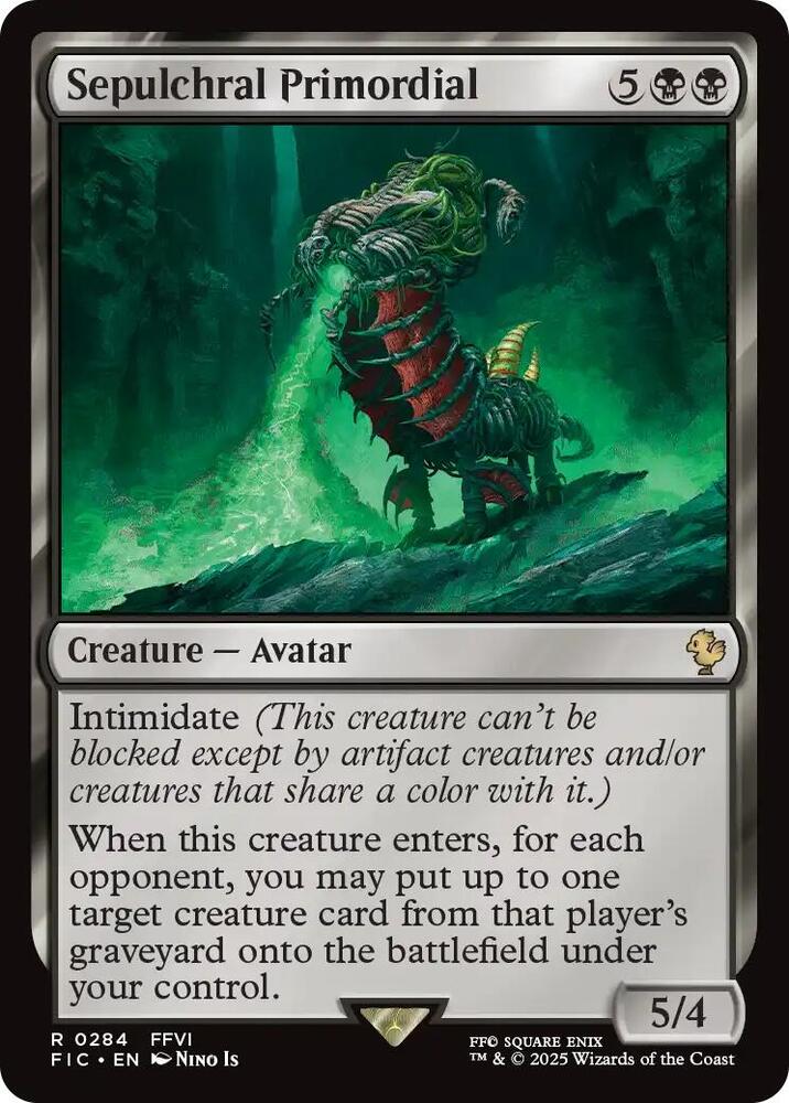 Sepulchral Primordial (Surge Foil) 284 card from Commander: FINAL FANTASY