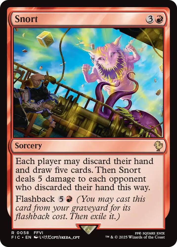 Snort (Surge Foil) 58 card from Commander: FINAL FANTASY