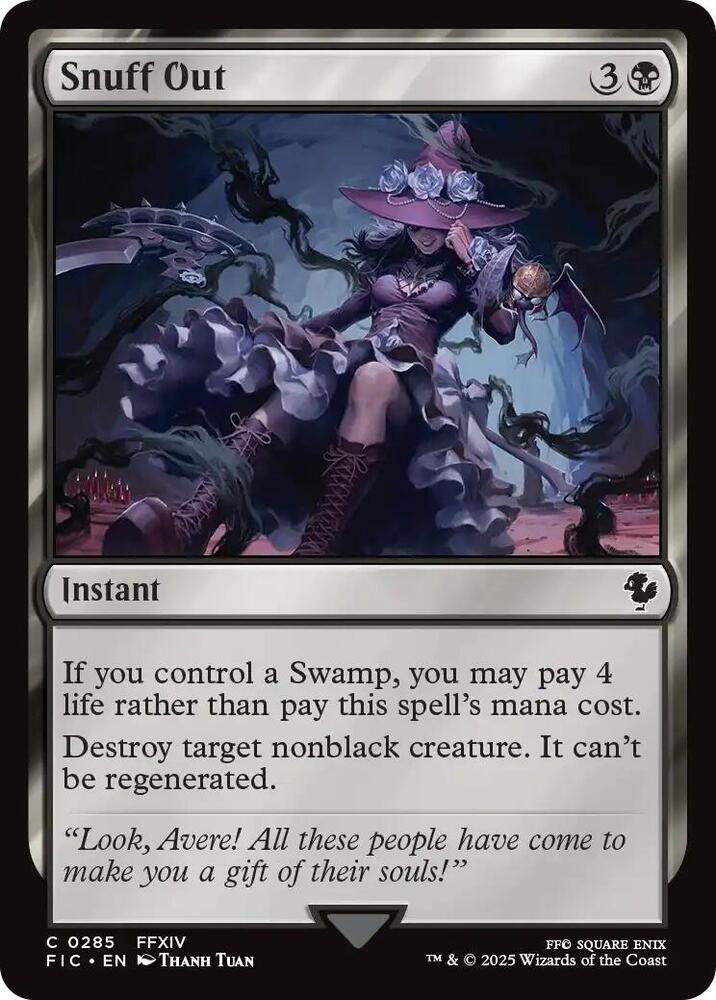 Snuff Out (Surge Foil) 285 card from Commander: FINAL FANTASY