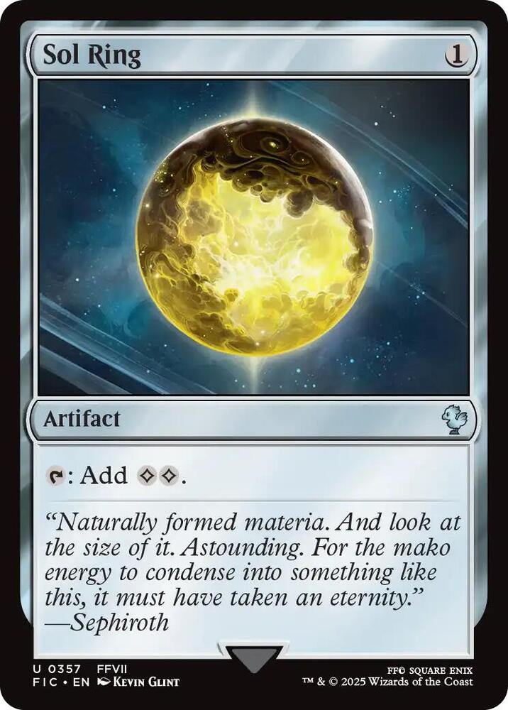 Sol Ring (Surge Foil) 357 card from Commander: FINAL FANTASY